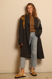 1/OFF 1/OFF - Jas - Trench Check Scarf F - Navy