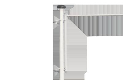 Polyester Hijsbare Baniermast 6-9 Meter