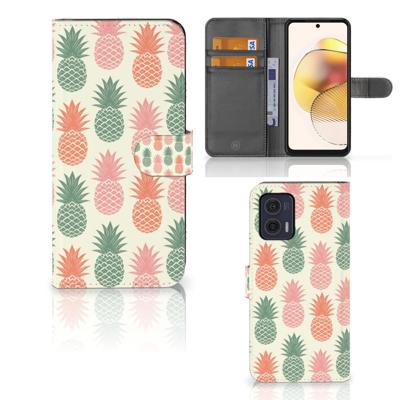 Motorola Moto G73 | Book Cover | Ananas