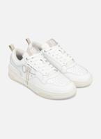 Off The Pitch Fullstop Soft Action Leather Sneakers Heren Wit/Beige - Maat 40 - Kleur: BeigeWit | Soccerfanshop
