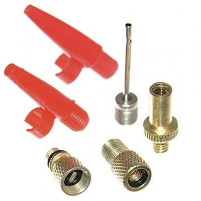 Fiets nippelset / ventiel adapter set 6-delig - verloopnippels - fietsband/bal - frans ventiel Fiets nippelset / ventiel adapter set 6-delig - verloopnippels - fietsband/bal - frans ventiel