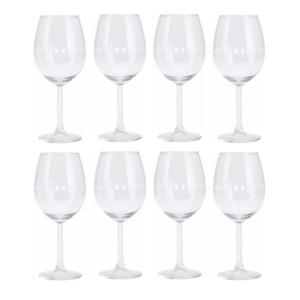 Wijnglazen - 8x stuks - transparant - 430 ml - glas - glazen - witte/rode wijn