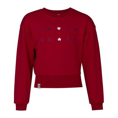 KIEstone winter sweater meisjes - rood - Marieke