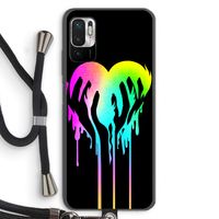 Hold My Heart: Xiaomi Redmi Note 10 5G Transparant Hoesje met koord Hold My Heart: Xiaomi Redmi Note 10 5G Transparant Hoesje met koord