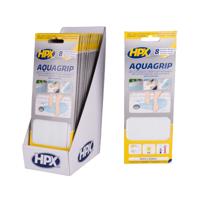 HPX Anti slip tape aqua grip 8 stuks transparant 20mm x 240mm