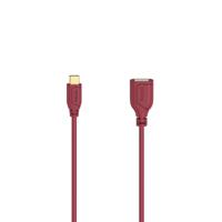 Hama USB-C-OTG-kabel Flexi-Slim USB 2.0 480 Mbit/s Chilli Pepper 0,15 M - thumbnail