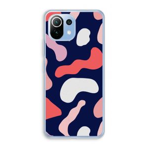 Memphis Shapes Pink: Xiaomi Mi 11 Lite Transparant Hoesje