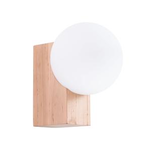 Wandlamp BULBO natuurlijk hout