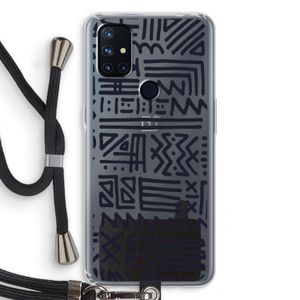 Marrakech print: OnePlus Nord N10 5G Transparant Hoesje met koord