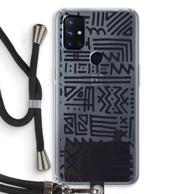 Marrakech print: OnePlus Nord N10 5G Transparant Hoesje met koord