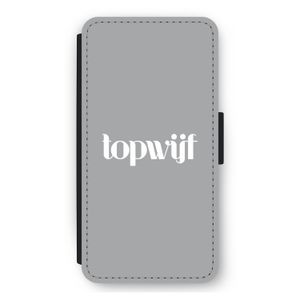 Topwijf Grijs Wit: iPhone 11 Pro Max Flip Hoesje