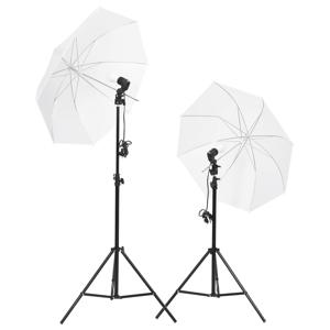 VidaXL Studioverlichtingsset met statieven en paraplu's