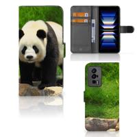 Xiaomi Poco F5 Pro | Telefoonhoesje | Met pasjeshouder | Panda