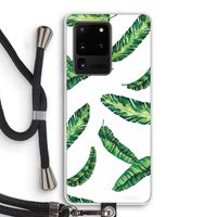 Lange bladeren: Samsung Galaxy S20 Ultra Transparant Hoesje met koord