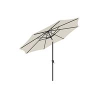 Parasol met slinger zonder standaard, beige / 3,3 m