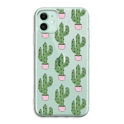 Cactus Lover: iPhone 11 Transparant Hoesje