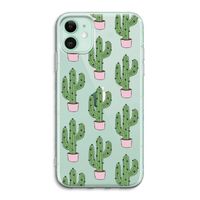 Cactus Lover: iPhone 11 Transparant Hoesje