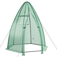 Foliebroeikas Broeikas met All-Weather PE-Afdekking Tomatenhuis voor Potplanten 160 x 160 x 183 cm