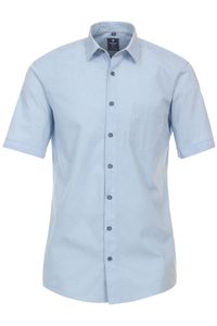 Redmond Regular Fit Overhemd Korte mouw lichtblauw