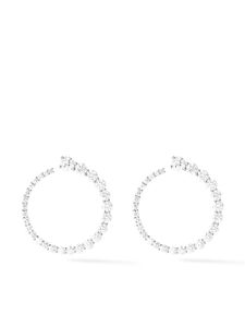 Melissa Kaye boucles d'oreilles Aria en or blanc 18ct et diamants - Argent