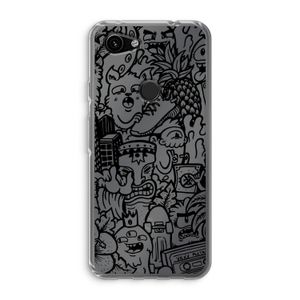 Vexx Black Mixtape: Google Pixel 3a Transparant Hoesje