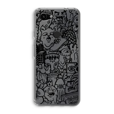 Vexx Black Mixtape: Google Pixel 3a Transparant Hoesje