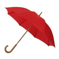 Impliva paraplu ECO 88 x 102 cm bamboe/glasfiber rood/bruin - thumbnail