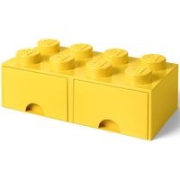 Room Copenhagen LEGO Brick Drawer 8 Geel opbergdoos - thumbnail