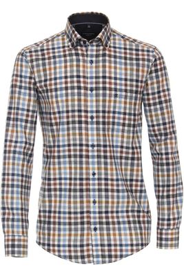 Casa Moda Casual Fit Overhemd blauw, Ruit