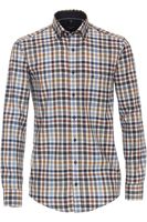 Casa Moda Casual Fit Overhemd blauw, Ruit - thumbnail