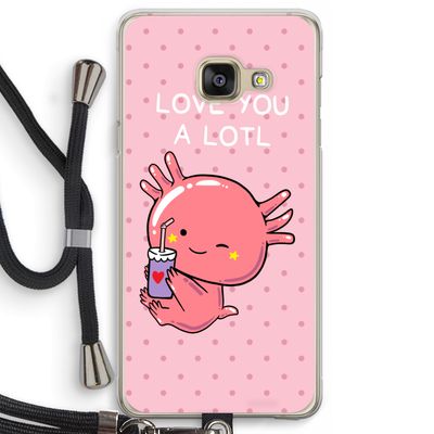 Love You A Lotl: Samsung Galaxy A3 (2016) Transparant Hoesje met koord