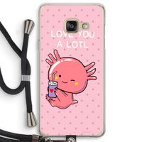 Love You A Lotl: Samsung Galaxy A3 (2016) Transparant Hoesje met koord