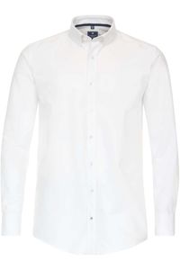 Redmond Casual Regular Fit Overhemd wit, Faux-uni