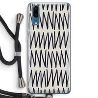 Marrakech Zigzag: Huawei P20 Transparant Hoesje met koord