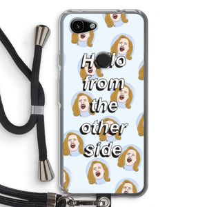 Hello: Pixel 3a Transparant Hoesje met koord