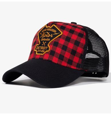 King Kerosin Trucker Pet Check Motor Service Rood En Zwart