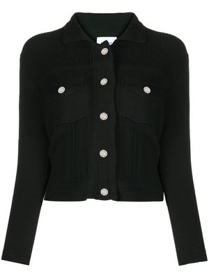 Barrie cardigan oversize nervuré - Noir