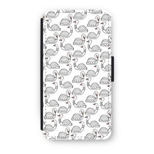 Zwanen: iPhone X Flip Hoesje