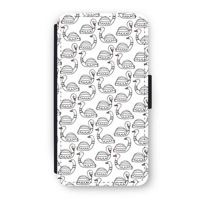 Zwanen: iPhone X Flip Hoesje