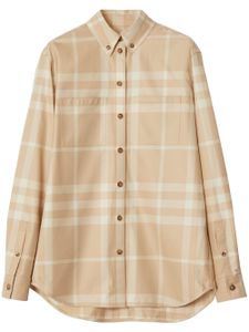 Burberry chemise en coton à carreaux - Tons neutres