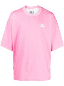 Natasha Zinko t-shirt en coton à logo imprimé - Rose