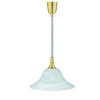 Trio Hanglamp Met Kap Series 3407 goud met mintglas 301700108