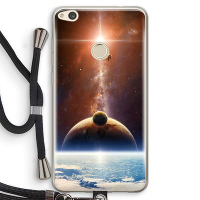 Omicron 2019: Huawei Ascend P8 Lite (2017) Transparant Hoesje met koord