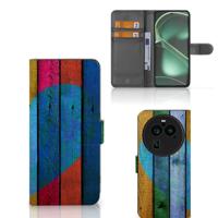OPPO Find X6 Pro | Book Style Case | Wood Heart - Cadeau voor je Vriend