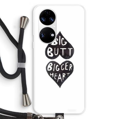 Big butt bigger heart: Huawei P50 Transparant Hoesje met koord