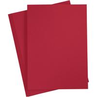 Creativ Company Gekleurd karton, a4, vel 210x297 mm, 180 gr, kerstrood, 20 vel/ 1 doos