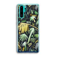 Tropical Palms Dark: Huawei P30 Pro Transparant Hoesje