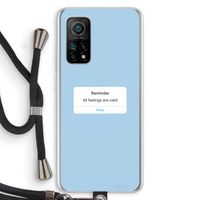Reminder: Xiaomi Mi 10T 5G Transparant Hoesje met koord