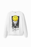 Oversized sweatshirt Smiley® - WHITE - L - thumbnail