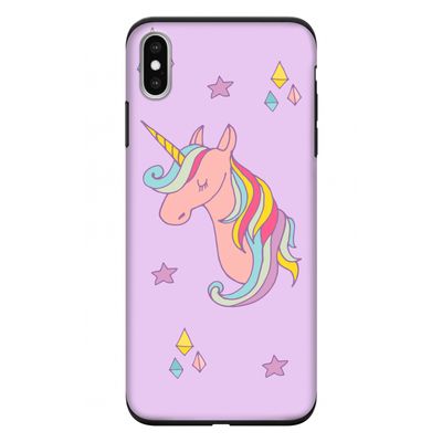Roze eenhoorn: iPhone XS Max Tough Case